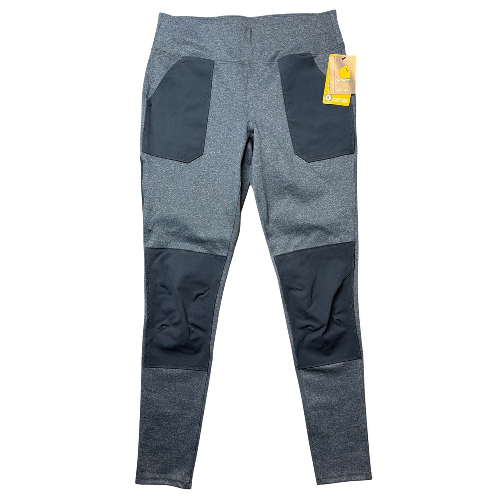 Carhartt Leggings Womens M(8/10) Tall Force Utility Shadow Heather Fitted NEW